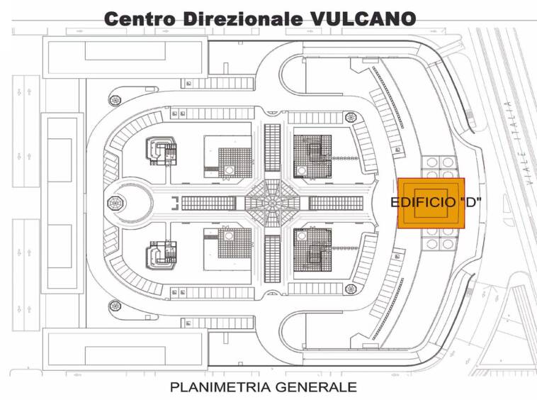 planimetria generale centro direzionale vulcano uffici in affitto a sesto san giovanni milano
