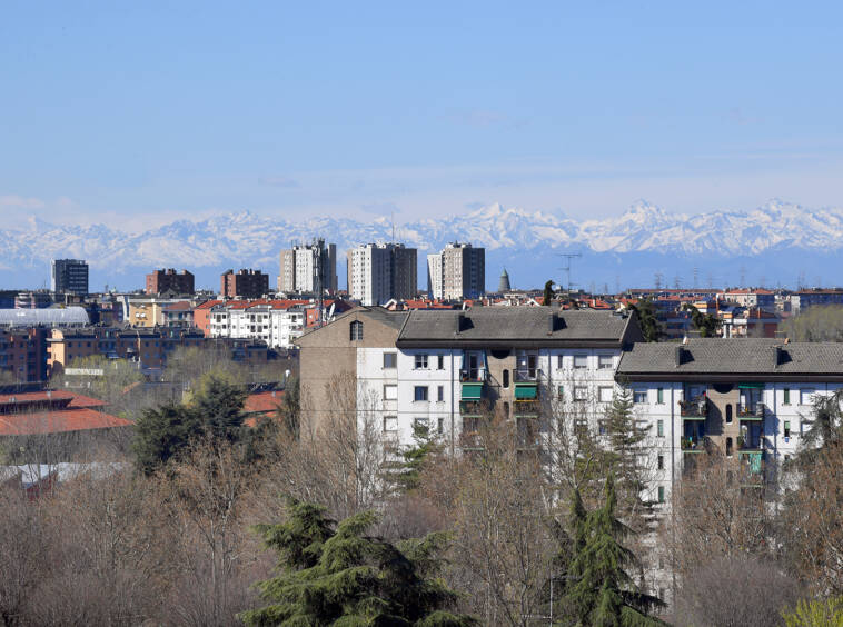 Vista panoramica attico Milano Bicocca edificio A2 interno 73