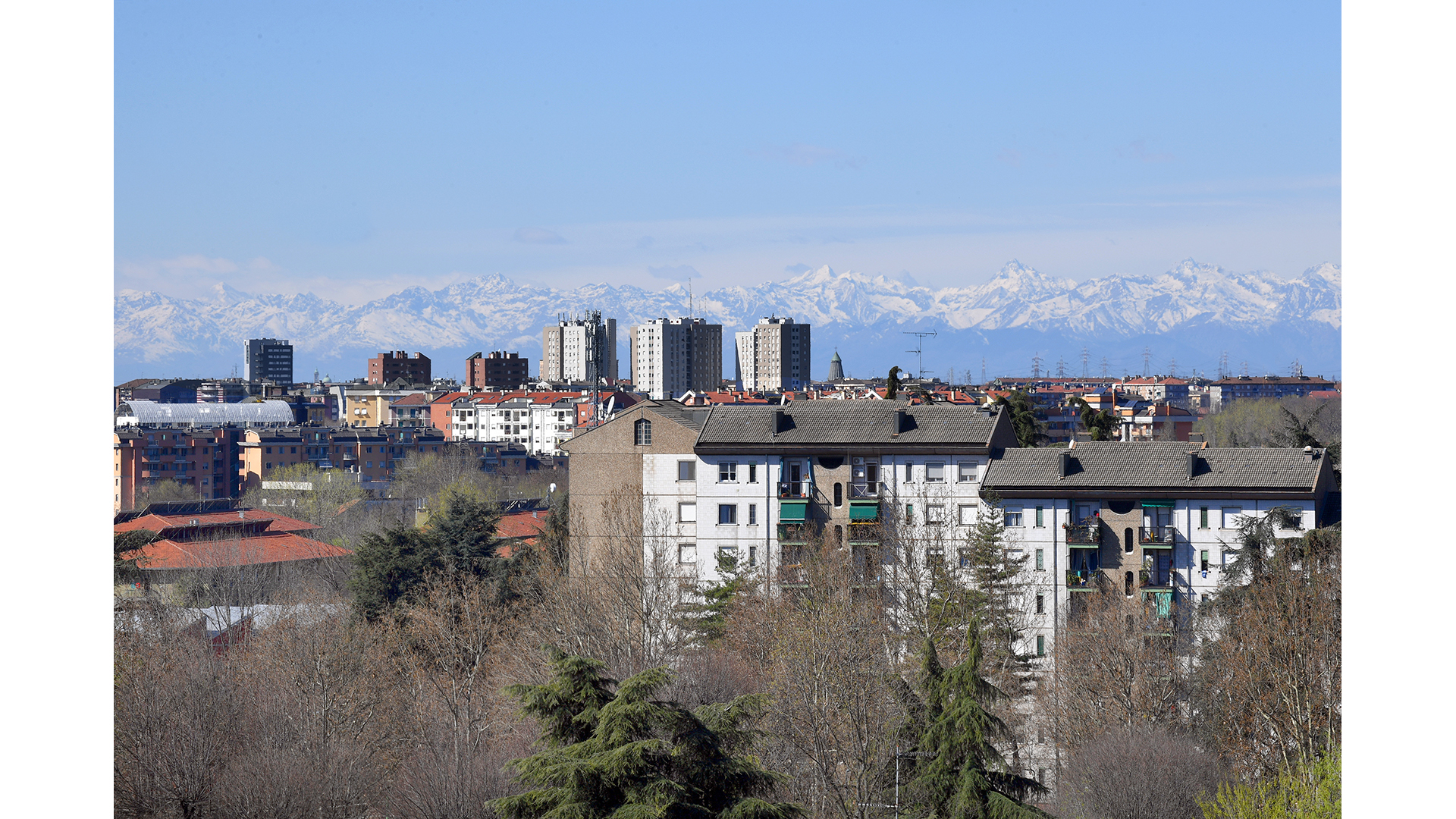 Vista panoramica attico Milano Bicocca edificio A2 interno 73