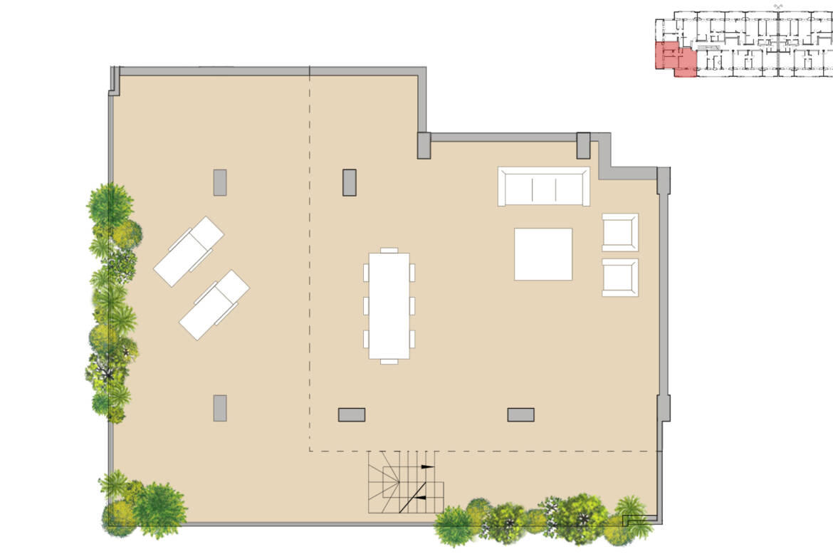 Planimetria attico A41