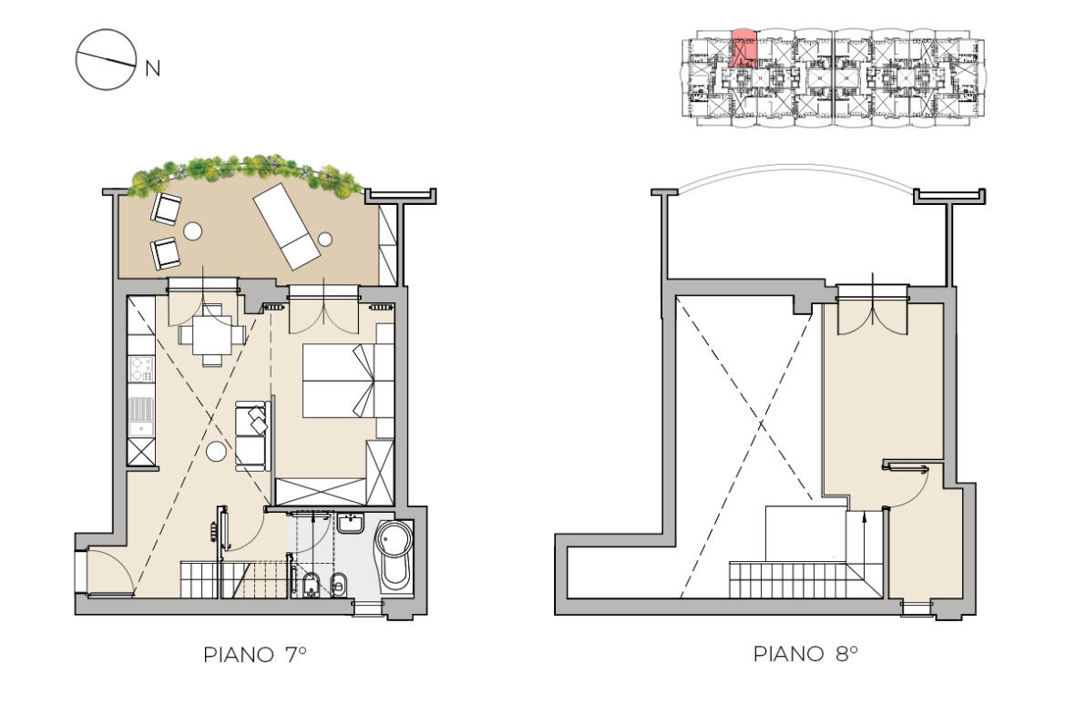planimetria duplex deca Z7 A20 milano