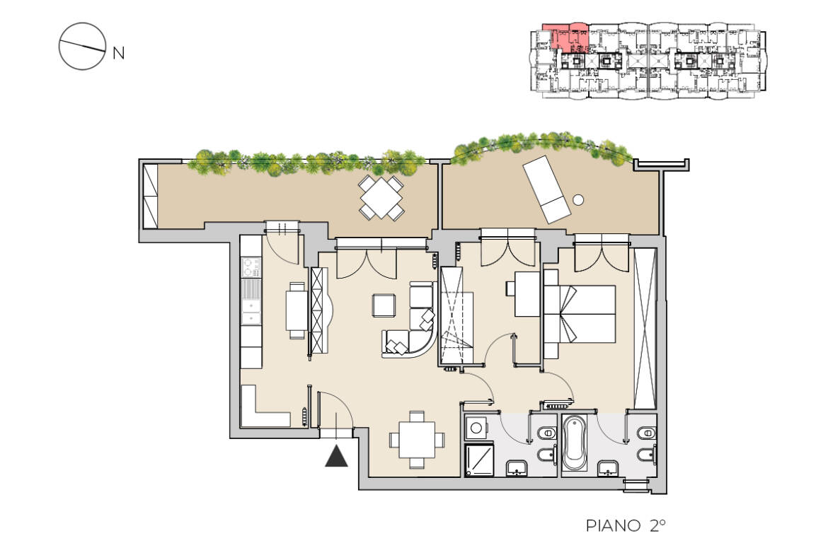 planimetria deca Z7 trilocale A5