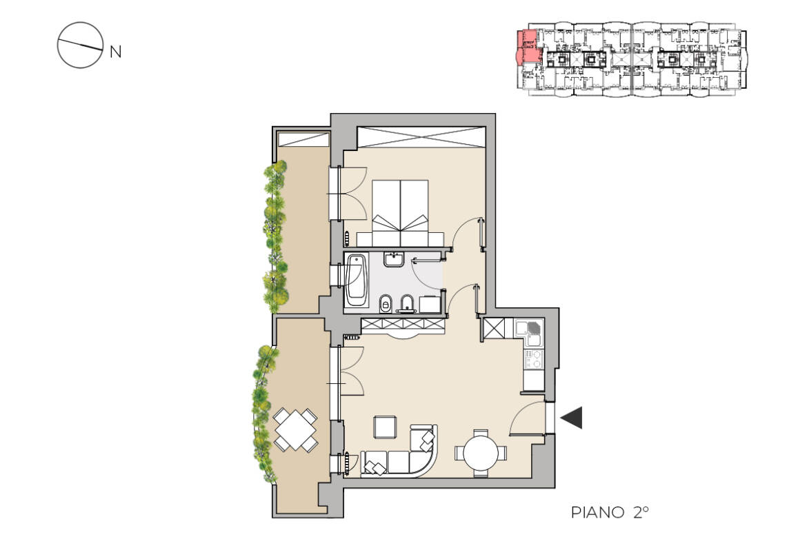bilocale deca Z7 A6 milano